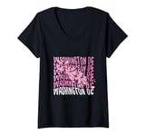 Womens Washington DC National Cherry Blossom Festival V-Neck T-Shirt