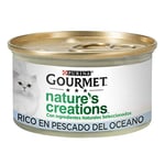 Purina Gourmet Nature's Creations Nourriture Humide Naturelle pour Chat avec Poisson de l'océan, 24 boîtes de 85 g