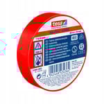 Eltejp röd 20m 19mm tesaflex