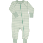 Tvåvägs-zip Pyjamas Bambu Classic Ljusgrön/Grön 74/80