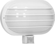 Orno Laso Vägglampa, Trädgårdsarmatur Med Rörelsedetektor 180, 1X60w, E27, Ip44, Plast, Vit,Lf-2/W