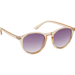 Haga Eyewear Solglasögon Brindisi Transparent Ligth Peach Gradient Purple lens