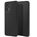 Fodral till Motorola Edge 50 Fusion - AVIZAR - Silikon - Matt finish - Svart Svart