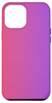 Coque pour iPhone 13 Pro Max Échantillon de couleur dégradé élégant minimaliste mignon rose mauve uni