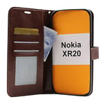 Crazy Horse Wallet Nokia XR20 (Brun)