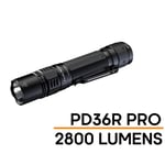 Fenix Tactical & Ourdoor Flashlights PD36R Pro Heavy-Duty Rechargeable LED Torch Max 2,800 Lumens, Head: 1.01 (25.7mm), 380m Max Distance, Powered by 1 x 21700 5,000mAH Li-ion Rechargeable Battery Included, USB-C Charging Cable. 5 Years Fr