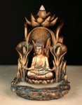 Thai Buddha Lotus Backflow Rökelsebrännare 13,5 cm