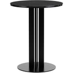 Scala Café Table H75 Ø60 cm Oak Bistropöytä, Valmistettu marmorista 60 cm Musta