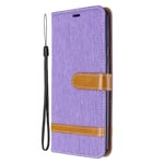 for Samsung Galaxy A52 Case, Samsung A52S 5G Case PU Leather Folio Flip Wallet Phone Case Protective Shockproof Cover with Stand [Card Holder] Silicone Bumper Smartphone Case, Purple
