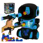 Hungriga robotmålskytte arkadspel set pistol + bollar