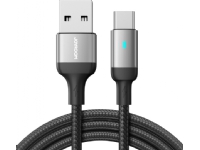 Joyroom USB-kabel Joyroom USB - USB C 3A-kabel för snabbladdning och dataöverföring A10 Series 1,2 m svart (S-UC027A10)