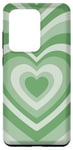 Coque pour Galaxy S20 Ultra Cute Latte Lover Sage Green Coffee Heart Pastel Latte