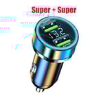 2-portars supersnabb USB billaddare för iPhone 14 Pro Max 13 12 11 Oneplus Huawei OPPO Samsung Xiaomi 240W snabbladdningsadapter