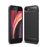 Apple iPhone SE (2nd Gen 2020) Carbon Fibre Case Black
