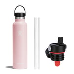 Hydro Flask Standard Mouth Flex Cap + Straw Cap, 710ml (24oz), Trillium
