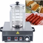 Senderpick - Machine à hot-dogs, chauffe-saucisses, 220 v, température réglable, appareil à hot-dogs, chauffe-saucisses, grille-pain en acier