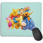 Winnie The Pooh And Tigger Mouse Pads With Non-Slip Rubber Base, Mousepads With Stitched Edges, Mouse Pad,25X30 Cm