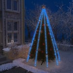 vidaXL Ljusnät för julgran 400 lysdioder Blå cm 328893