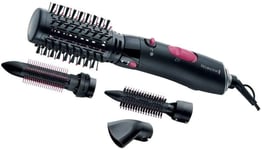 Remington Hot Air Brush Hair Styler 1000W Volume Comb Brush Curler W/ 4 Attachme