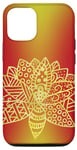 Coque pour iPhone 14 Pro Lotus Doré Fleur Jaune Arc en Ciel Rose Rouge Orange Ombre