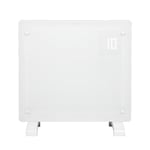 Devola Designer 1kW Smart Glass Panel Heater with Timer White - DVPW1000WH - Return Unit - (Used) Grade A