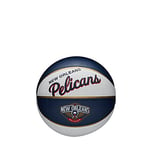 Wilson Mini-Basketball, Team Retro Model, NEW ORLEANS PELICANS, Outdoor, Rubber, Size: MINI
