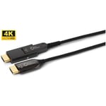 Microconnect - High Speed Active Optic hdmi 2.0 a-d Cable 10m With hdmi Type a Adapter 10m Support 4K 60Hz, 18 G/bps, YUV4:4:4, EDID/HDCP2.2/HDR/ARC