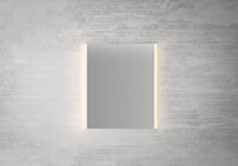 Linn Bad Fyli Speil, m/LED-lys 60x2,5x70 cm, Sølv