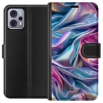 Motorola Moto G23 Svart Plånboksfodral Cellofan
