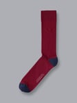 Charles Tyrwhitt Indigo Blue Cotton Rib Socks