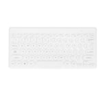 VINGVO Petit clavier sans fil Clavier sans fil 2.4G 78 touches Design ergonomique Portable Slim Power Saving Round Keycaps Clavier