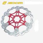 Zoom MTB 203mm 180mm 160mm Disc Brake Rotor for Shimano Sram Avid Hayes Magura, 6 Bolts Mountain Bike Disc Rotor, Bicycle Floating Rotor Color Bolts (Red 203mm)