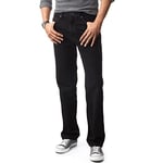 Lee Men's Big & Tall Regular Fit Straight Leg Jean, Double Black, 44W x 30L
