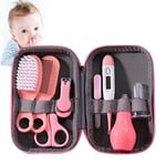 Baby Grooming Kit Newborn 8 In 1 Baby Essentials for Newborn Baby Nail Clipper Baby Care Kit Set Newborn Grooming Set Essential Healthcare Accessories Baby Manicure Set for Nursery Newborn Infant