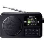 Lenco PDR-033BK Dab+/FM radio med Bluetooth - uppladdningsbar