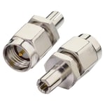 BOOBRIE SMA Male to TS9 Male Plug Aerial Connector SMA 4G Antenna Adapter SMA to TS9 Male Connector for ZTE 3G Wireless USB Modem 4G Router Mobile Wifi Hotspots Pack of 2