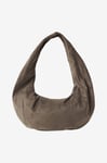 Gina Tricot - Väska Fake Suede Circle Bag - Brun