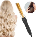 Electric Heating Comb WetDry Straightening Curling Hot Brush Hair Styling To REL