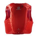Salomon Adv Hydra Vest 8 Unisex Hydration Vest Trail running Hiking, Comfort and Stability, Quick Access to Hydration, and Simplicity, Red, XS