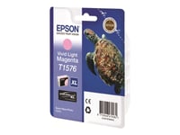 Epson T1576 - 25.9 Ml - Intensiv Ljus Magenta - Original - Blister - Bläckpatron - För Stylus Photo R3000