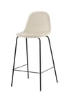 Polar barstol svart/beige sammet