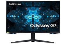 Samsung Ecran PC Odyssey G73T 32'' 240Hz, 1ms , Dalle VA Incurvé 1000R, Résolution WQHD 2560x1440, 2500:1, 350 cd/m², Pied Ajustable, DisplayPort, HDMI, Sortie Audio, USB