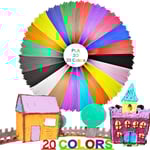 Recharges De Stylo À Impression 3D En Pla,Filament Pla 1.75Mm,20 Couleurs Pla,Filament Imprimante 3D,3D Print Filaments Pour Enfants Filamant De Crayon 3D Pour Dessin(5M Par Rouleau)