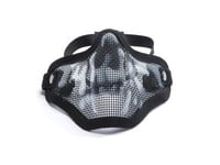 ASG Strike Systems Airsoft Metal Mesh Mask Lower Half (Färg: Svart/Skull)