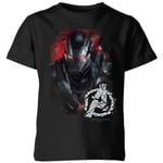 Avengers Endgame War Machine Brushed Kids' T-Shirt - Black - 11-12 Years