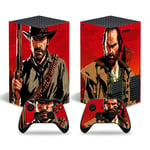 Kit De Autocollants Skin Decal Pour Xbox Series X Console De Jeu Red Dead Redemption 2, T1tn-Seriesx-8011