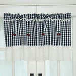 1pcs-Lattice Half Kitchen Curtains Ready Made Cafe Curtains Handmade Cotton Linen Short Curtain Home Decoration Small Curtain for Bedroom Door Living Room Bathroom Kitchen Small Windows