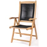 Venture Home Positionsfåtölj Philippa Peter 5:pos Chair - Black Rope / Acacia 9612-076