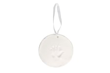 Reece Studio Baby’s Handprint Christmas Keepsake Kit Ornament, DIY Clay Newborn Footprint and Handprint Maker, Gender-Neutral Gift For New And Expecting Parents, White