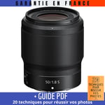 Nikon NIKKOR Z 50mm f/1.8 S + Guide PDF 20 techniques pour réussir vos photos